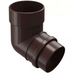 Колено пластиковое 72 (шоколад)