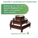 Грядка Коричневая КЛУМБА ГОРКА