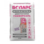 Штукатурка цементная белая"БОЛАРС-УНИВЕРСАЛЬ"25кг