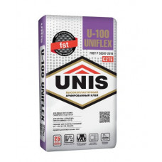 Клей плиточный "Юнис UNIFLEX U-100" эластичный (25 кг)