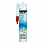 Герметик-затирка силиконовая Ceresit CS 25 № 01 белая 280 мл