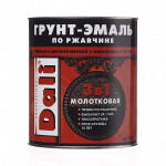 Грунт-эмаль по ржавчине Dali Special молотковая шоколадная глянцевая 0,75 л для оград