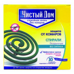 Средство от комаров Чистый дом спирали 10 шт.