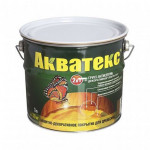 Грунт-антисептик Акватекс орех полуматовый 3 л для стен, потолка, пола