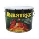 Грунт-антисептик Акватекс белый полуматовый 10 л для стен, потолка, пола