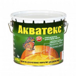 Защитно-декоративное покрытие Акватекс Экстра орех полуглянцевое 3 л для стен